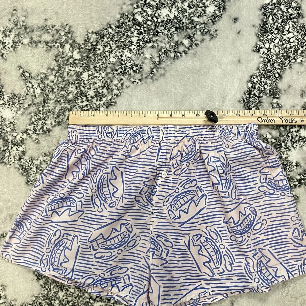Bonds Australia Boxer‎ Shorts Mens Sz Large Blue Graphic Print Cotton Lounge